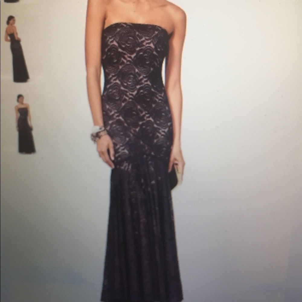 Black lace PROM/WEDDING-GUEST DRESS
